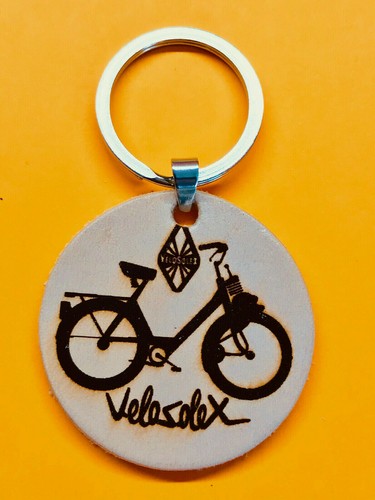 Echt leder amulett 40mm - amulett,